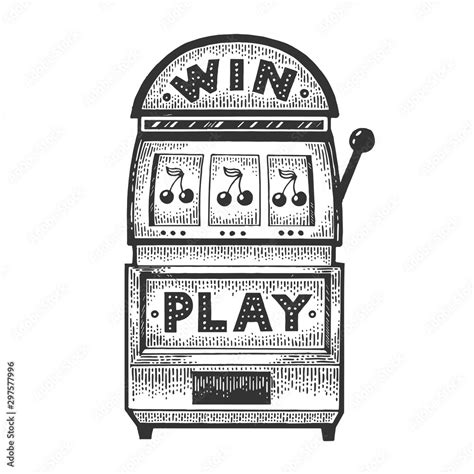 pencil drawings of slot machines.